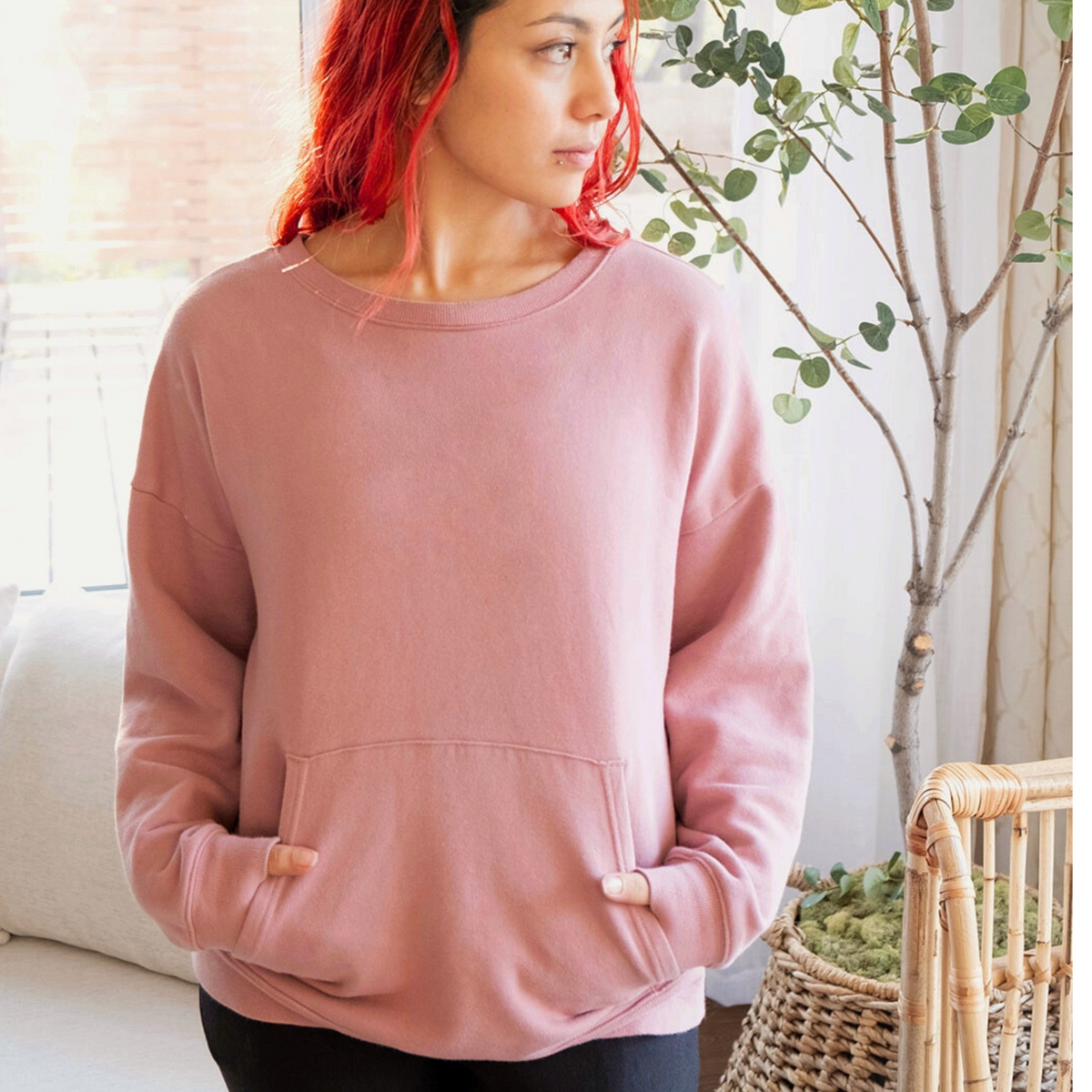 Crewnecks sales with pockets