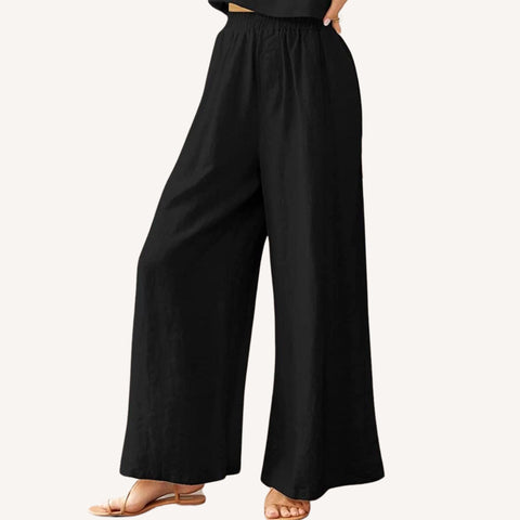 The Linen High-Waisted Wide-Leg Pants (100% linen)